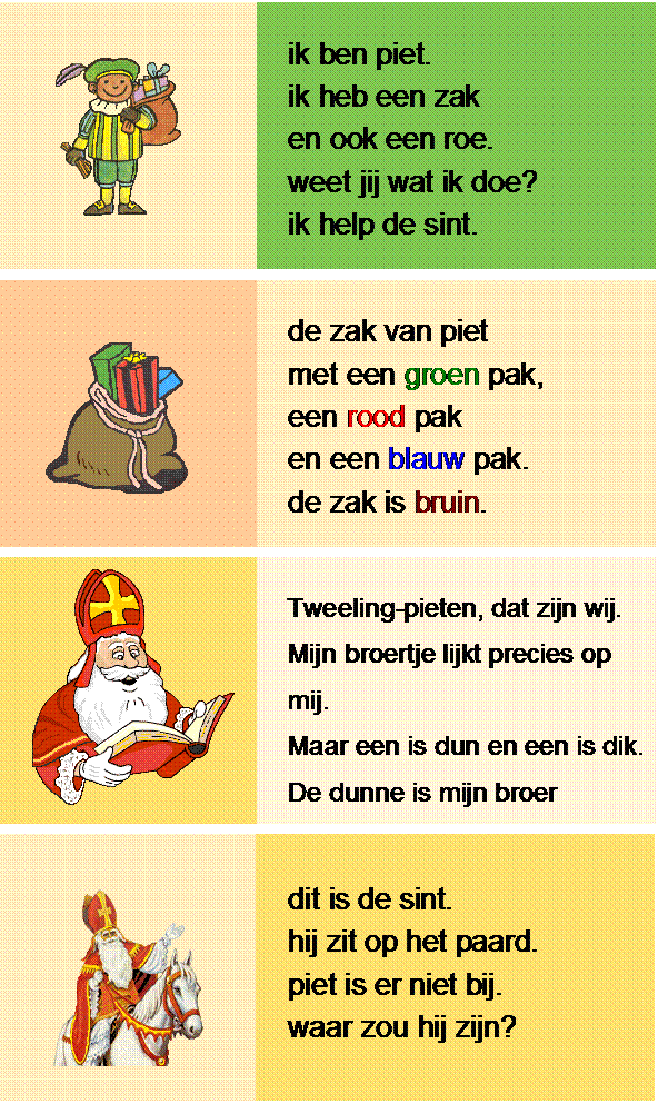 Sinterklaas leeskaartje