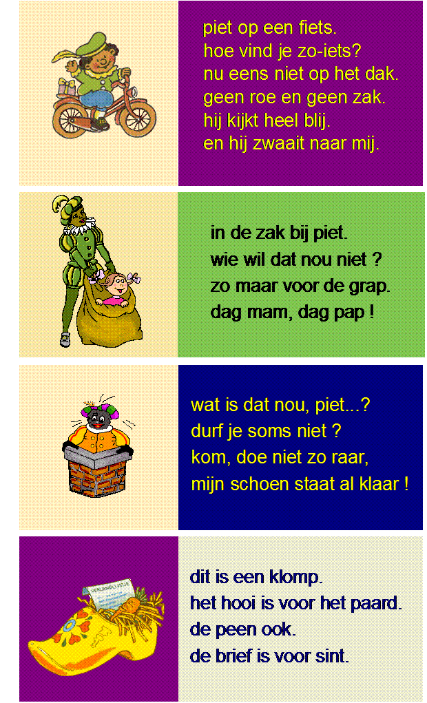 Sinterklaas leeskaartje