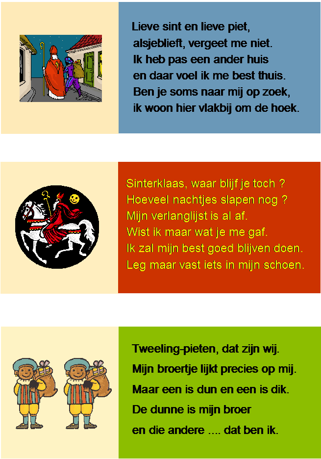 Sinterklaas leeskaartje