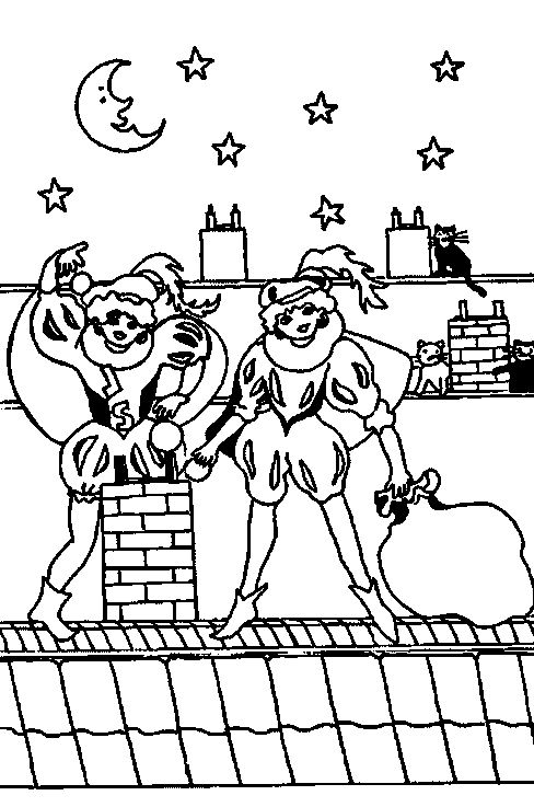 Sinterklaas kleurplaat