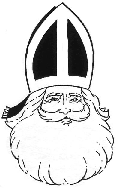 Sinterklaas kleurplaat