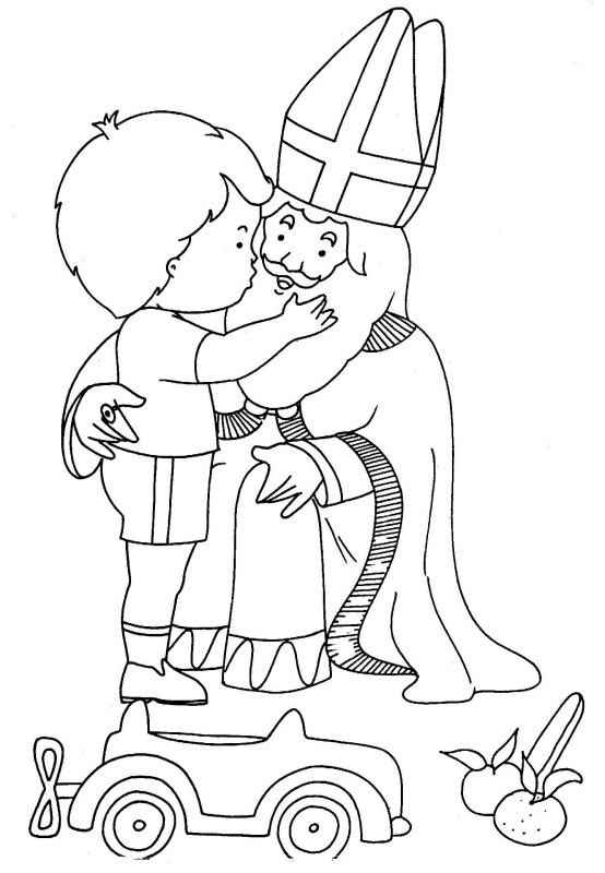 Sinterklaas kleurplaat