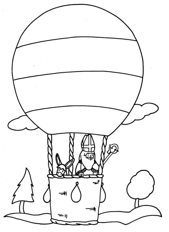 Sinterklaas kleurplaat