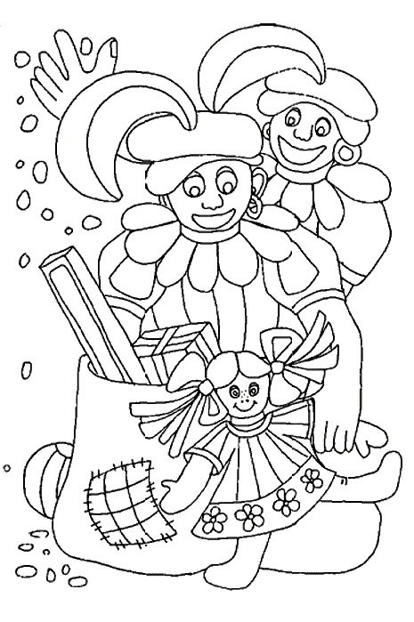 Sinterklaas kleurplaat