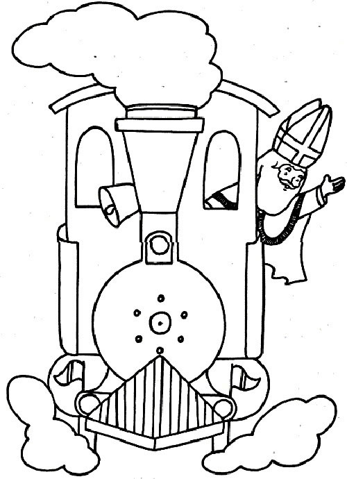 Sinterklaas kleurplaat