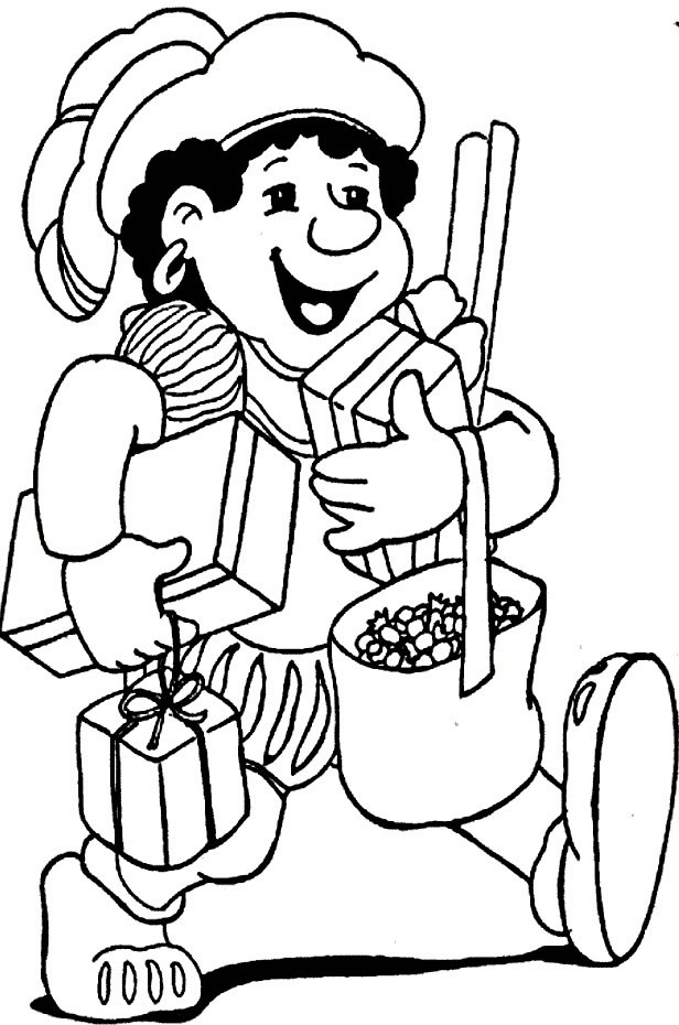 Sinterklaas kleurplaat