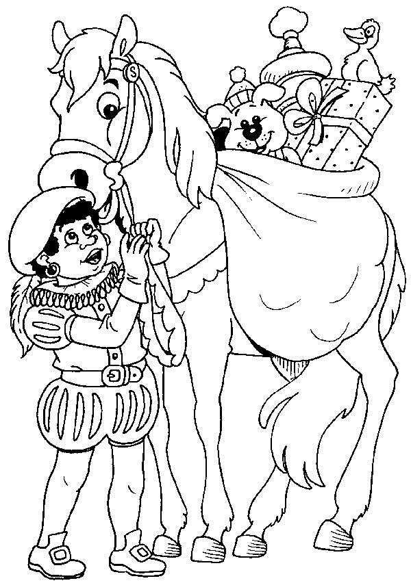 Sinterklaas kleurplaat