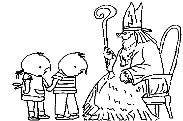 Sinterklaas kleurplaat
