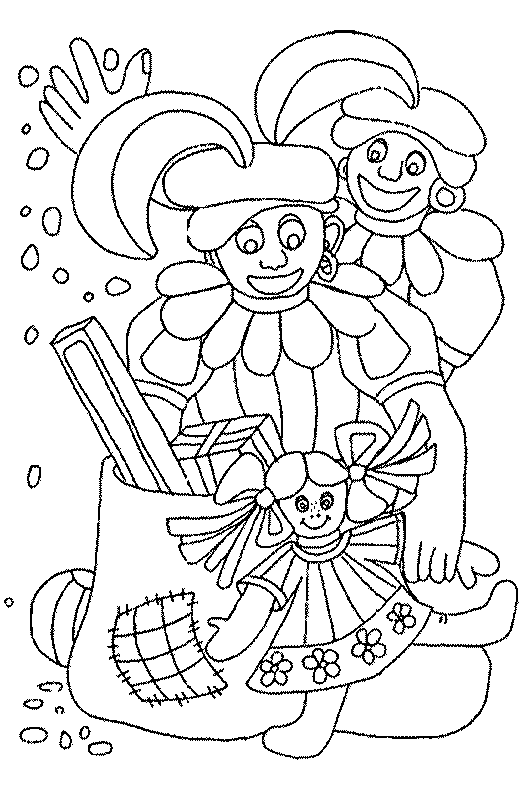 Sinterklaas kleurplaat