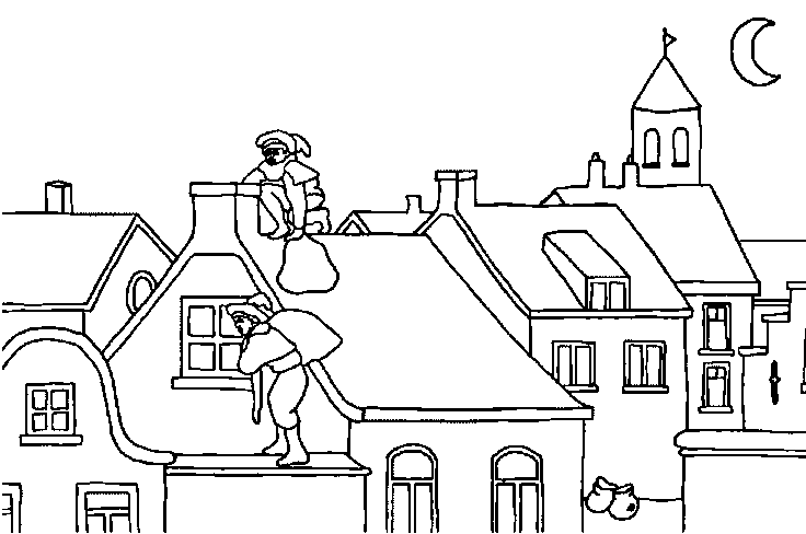 Sinterklaas kleurplaat
