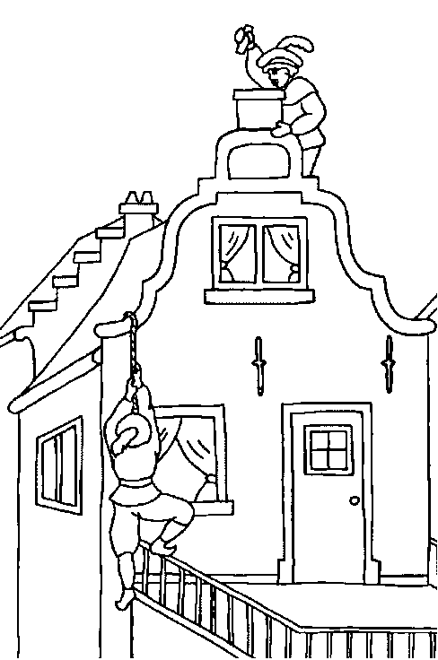 Sinterklaas kleurplaat