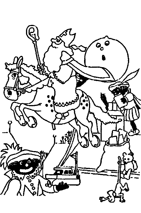 Sinterklaas kleurplaat