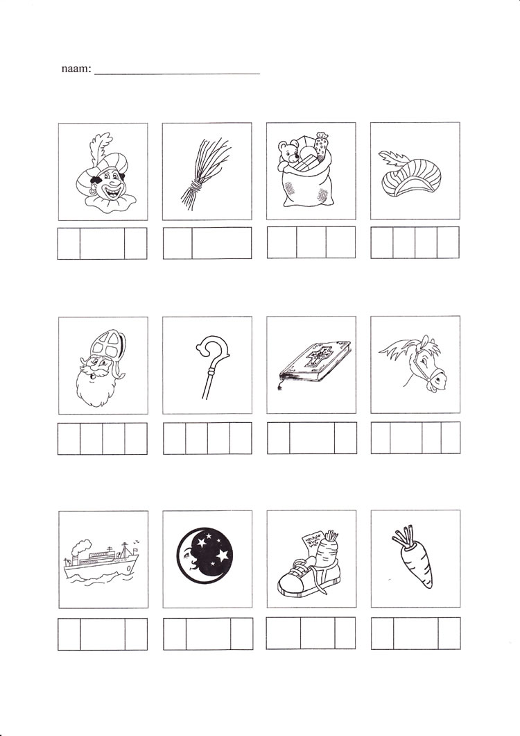 Sinterklaas woord schrijven